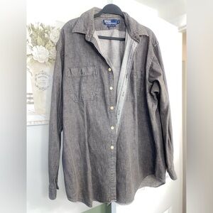 Polo Ralph Lauren Men's Gray Denim Shirt